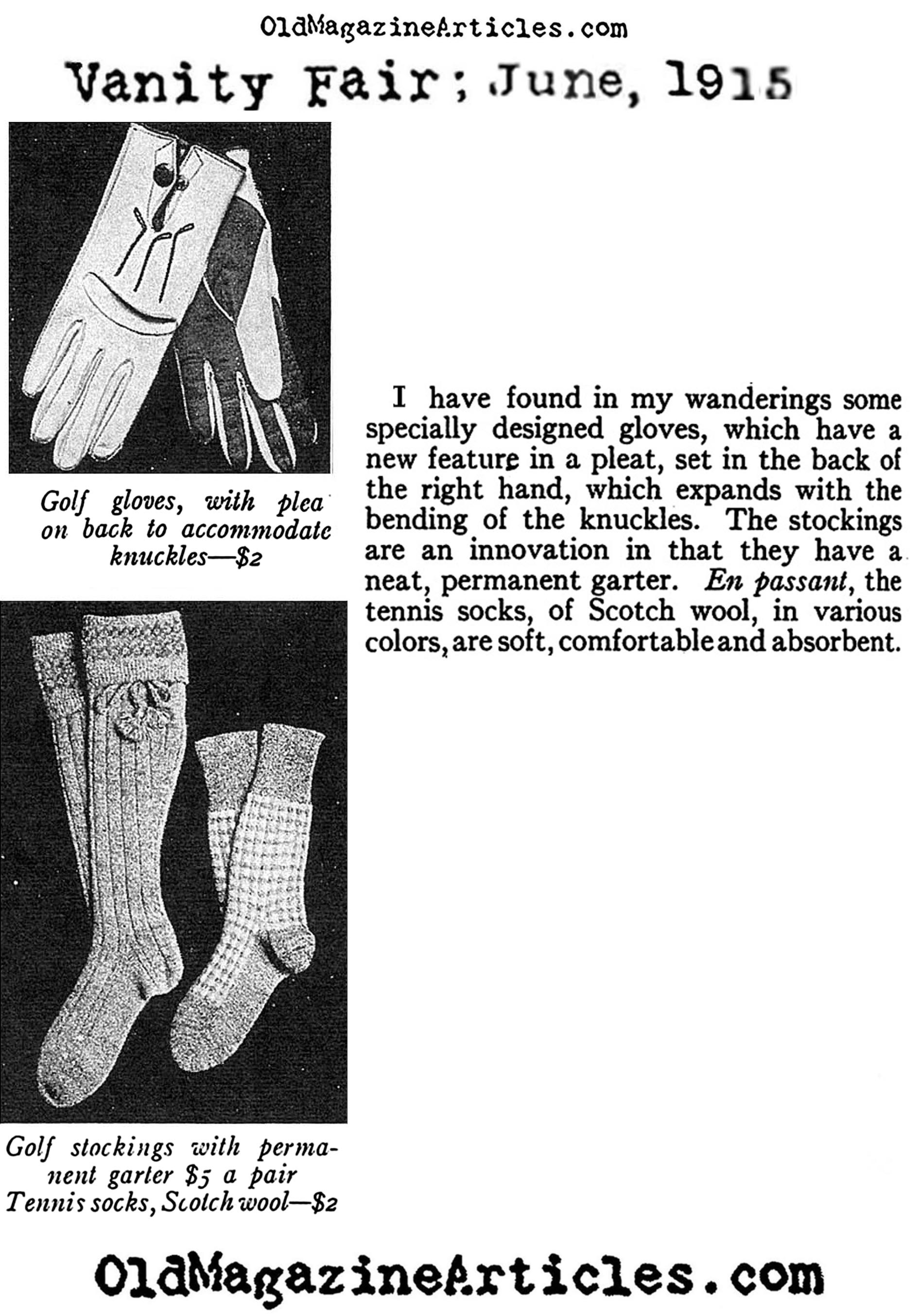 Golf Accessories  (Vanity Fair Magazine, 1915)